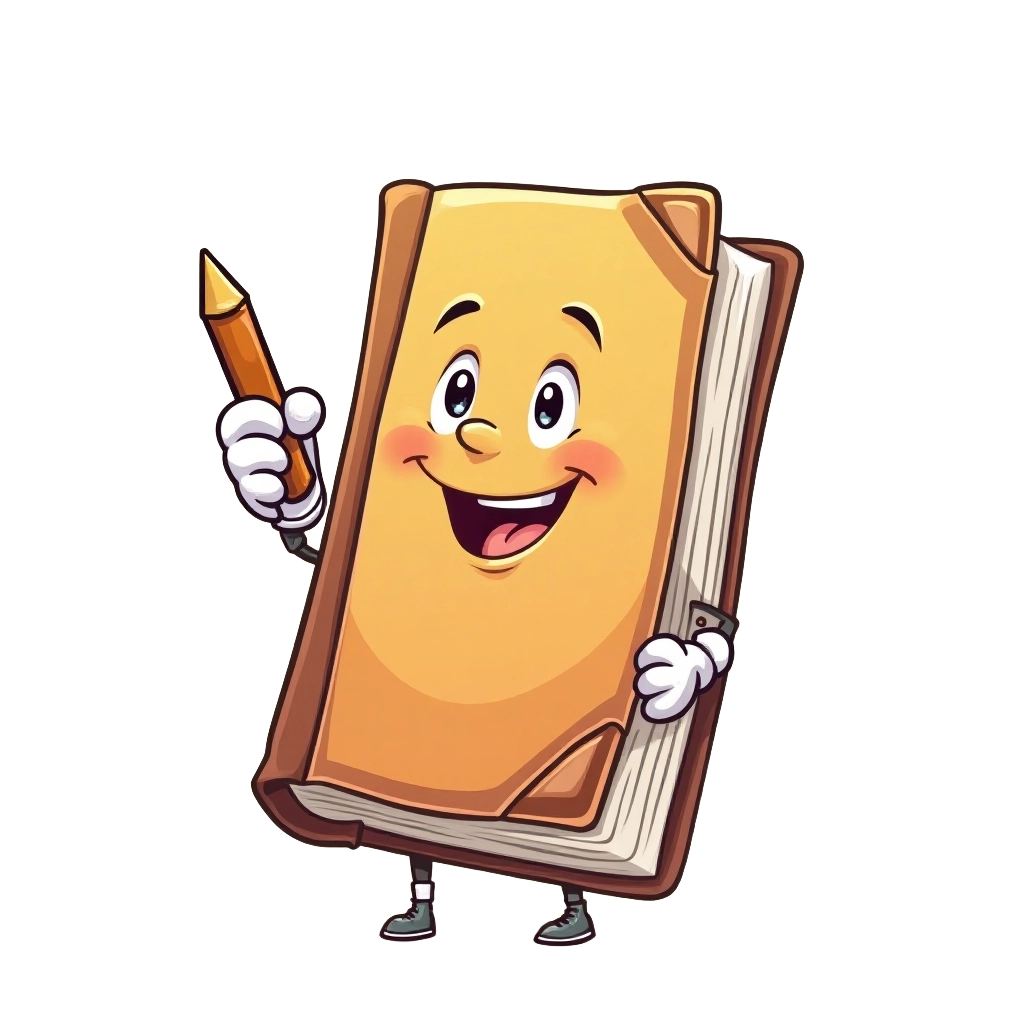 Happy Book Mascot